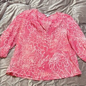 Tommy Bahama Pink Floral Blouse